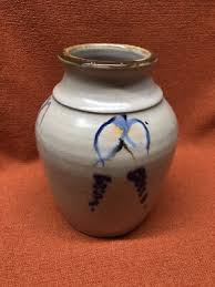 Antique Vintage American Ceramic Pottery Stoneware Floral ...