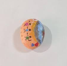 Original Art, Acrylic Hand Painting On Natural Rock, Friends ...