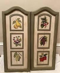 Vintage Home Interiors Fruit Paintings Wall Decor Pear ...