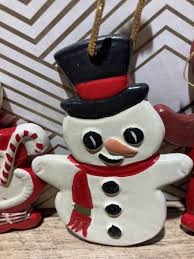 Hand Painted Vintage Metal Christmas Ornaments Lot of 5 | eBay