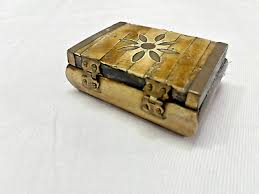 Handmade wooden jewelry box decorated copper Old antique | eBay