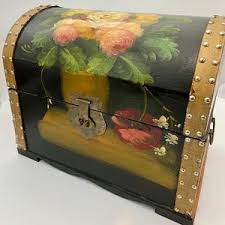 Large Vintage Boho Teal Wood Carved Decorative Serving Tray - Etsy