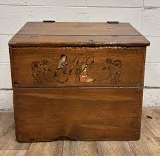 Antique Pine Hand Painted Country Primitive Farmhouse Grain ...