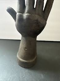 Cast Iron Hand Sculpture Rough Finished Jewelry Holder Display Tall Decoration | eBay