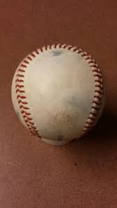 Chris Owings Signed autographed baseball on used minor ...