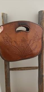 Tooled Leather Flower Purse Hand Crafted 70s Boho Authentic Tooled Brown Leather Purse Intricate Stitching Spring Flower Hand Tooled Leather - Etsy