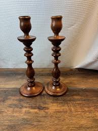 Vintage Indian Wood Candle Holder - Etsy