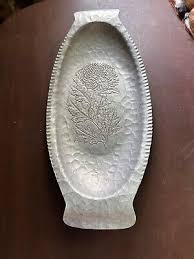 Vintage Hand Wrought Aluminum Tray Chrysanthemum Trade ...