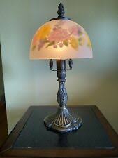 Lamp Shanghai Union Arts & Craft Co Brass Desk 13" Vintage Romantic Flowers for sale online | eBay