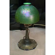 1910s Tiffany Studios Bronze & Favrile Glass Table Lamp ...