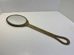 RARE 19th Century French Louis XVI Bronze Hand Mirror 17" | eBay