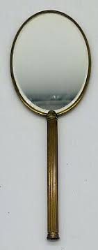 Vintage Vanity Mirror floral hand dresser unique antique | eBay