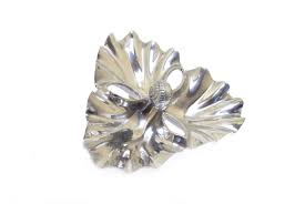 Silver Colored Pewter ? Divided Serving Dish Shell Condiment 9.5" | eBay