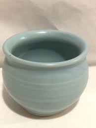 Blue Crock Pottery Votive Candle Holder-Signed Parsley | eBay