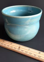 Handmade Norse Blue Ceramic Accent Pot - Etsy