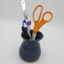 Small Hand Thrown Ceramic Vase 4 Inches Tall - Floating Blue ...