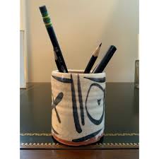 1990s Handmade Pencil Cup | Chairish