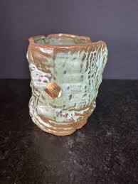 FRANKOMA Pottery Prairie Green Tree Bark CORK PLANTER B3 | eBay