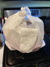 There's a random bag of food on my porch and IDK who it ...