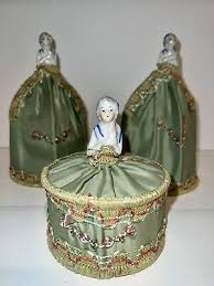 Set of 3 Vintage Porcelain Half Dolls W Handmade Pin ...