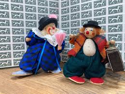 Vintage G.prosel Pair of Clowns, Made in West Germany, Handmade Clowns, Dolls - Etsy Australia