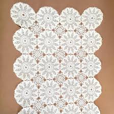 Handmade Lace Table Runner, Vintage Tatting Table Linens ...