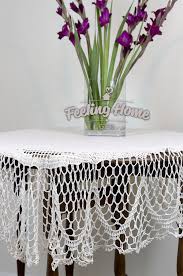 NEW Handmade Crochet Tablecloth Cotton Doily Flower Design ...