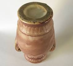 Antique Rustic VASE 8 3/8" Matte Brown Drip Glaze Art Pottery Stoneware - Etsy