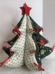 vintage handmade fabric 3d Christmas Tree | eBay