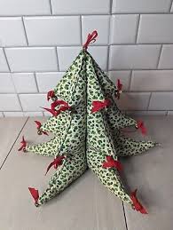Hand Made Fabric 3D Plush Christmas Tree Table Decor Holy ...
