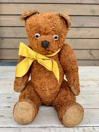 Antique French Teddy Bear: Straw Stuffed Plush, 13" - Etsy