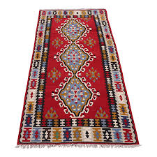 1980s Traditional Red Cappadocia Kilim | Chairish