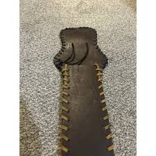 Vintage Handmade Leather Sword Knife Sheath Holder