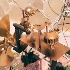 Drummer Windmill Garden Decoration Handmade Metal Drummer ...