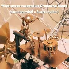 Handmade Metal Drummer Windmill, Percussionist Music ...