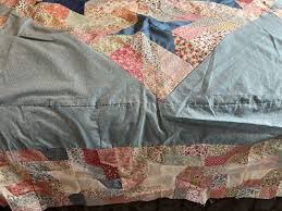 Vintage Handmade Quilt Top Stars | eBay