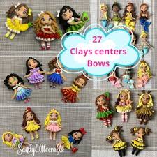 Clay Doll Birthday Hairbow - Etsy