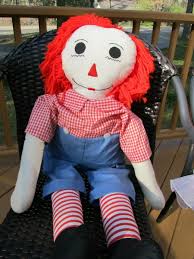 RAGGEDY ANN & ANDY DOLLS - Vintage Large Approximately 36 ...