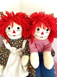 Vintage Raggedy Ann and Andy, 20" Hand Sewn, 1980 - Etsy