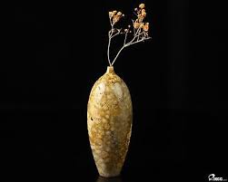4.6" Coral Fossil Hand Carved Crystal Vase Sculpture, Crystal Healing | eBay