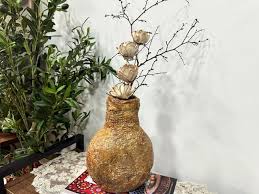 Antique Paper Mache Wabi Sabi Vase/handmade Unique Textured Vase/organic Sculptural Modern Vase/farmhouse Vintage Style Decor Vase - Etsy