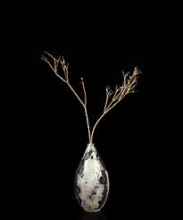 2.8" Purple white jade Hand Carved Crystal Vase Sculpture, Crystal Healing - Rikoo Gems and Crystals