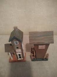 Wood Gas Station / Wooden Bridge Warbler's Creek Decor Knick Knack | eBay Australia