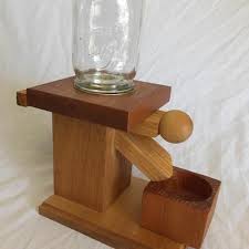 Wood Candy Dispenser | EstateSales.org