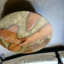 55" Kreis Epoxid Tischplatte/Holztischplatte/Harz Fluss ...