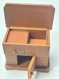 VTG Miniature Furniture Doll House Artisan Wood Sonia Messer ...