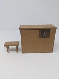 Miniature Dollhouse Piano with Working Music Box