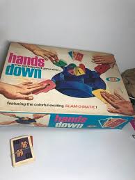Vintage 1964 HANDS DOWN board game IDEAL Family Fun ...