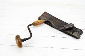 Antique Hand Drill: 1940s Manual Woodworking Tool - Etsy