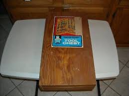 Vintage Handy Andy Kids Wood Tool Chest / Tools No 604 Made ...